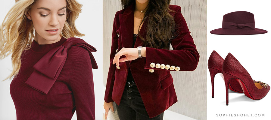 Burgundy Fashion Trend: Knits, Accessories & Shoes
