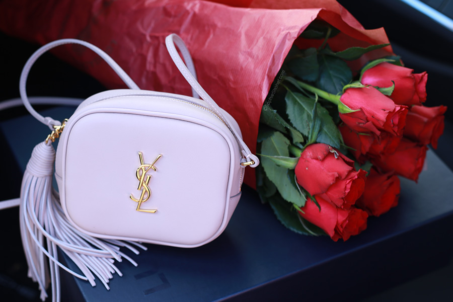 Red Roses & Saint Laurent Blogger Bag | Valentines