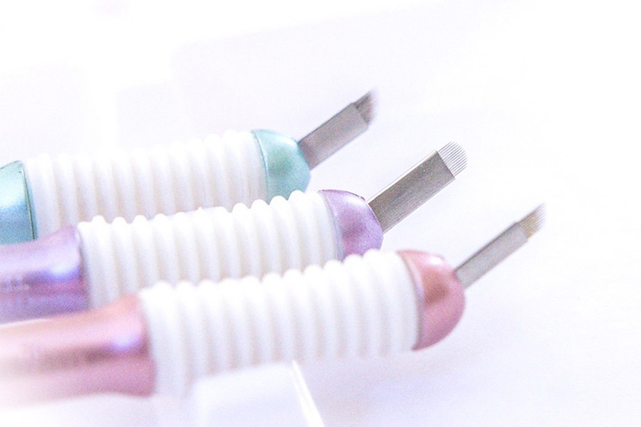 Microblading Needles Close-up