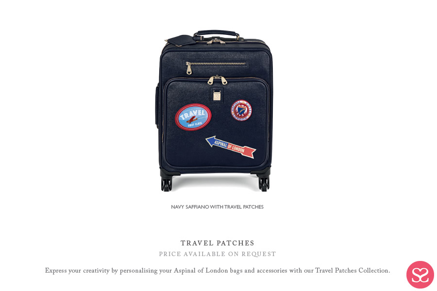 Aspinal of London Luggage Suitcase SS18 Patches 