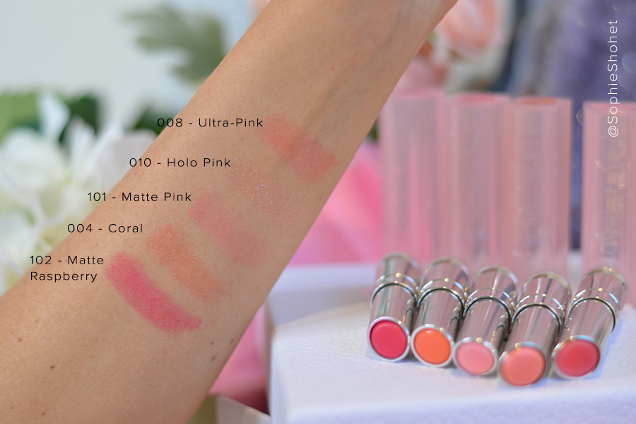 Dior Lip Glow Swatches