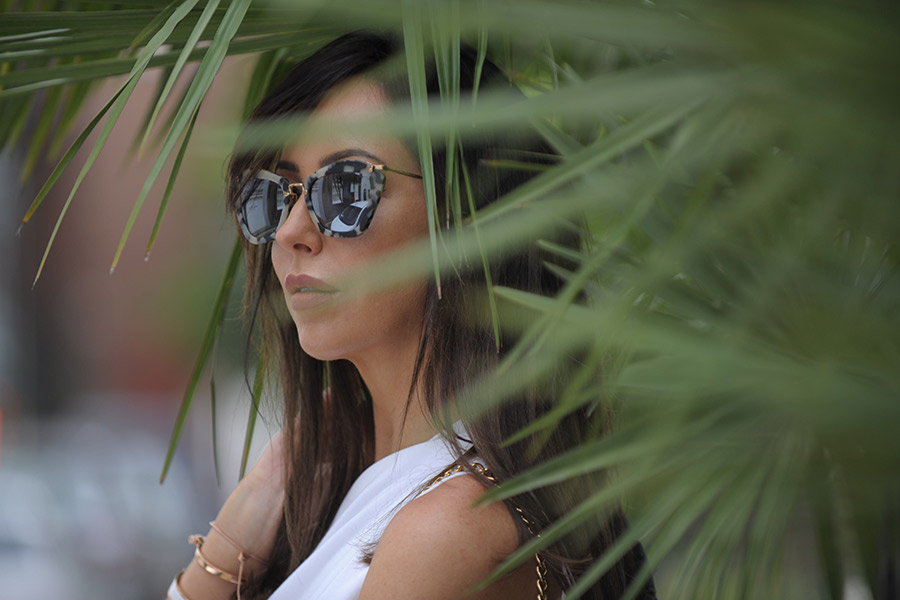 Sophie Shohet wearing Miu Miu Sunglasses