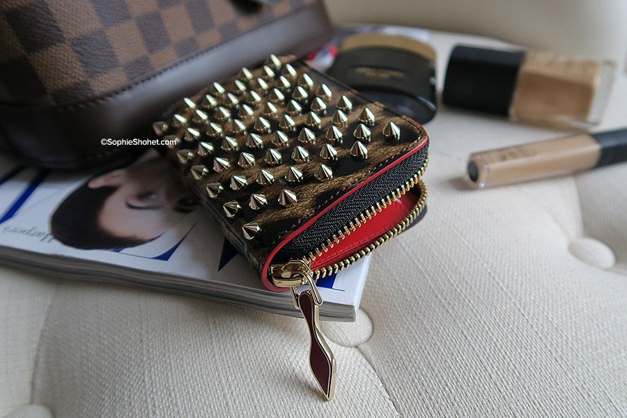 Sophie Shohet - REVIEW  Louboutin Spiked Leopard Coin Purse